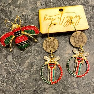 Keep It Gypsy Gucci earrings and Ring